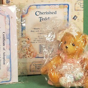 Cherished Teddies Amy Hearts Quilted W/ Love Mini